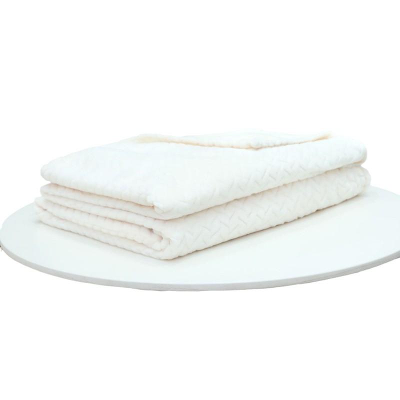 Thick Jacquard Flannel Blanket Wheat Ear Design All Season Gift Air Conditioner