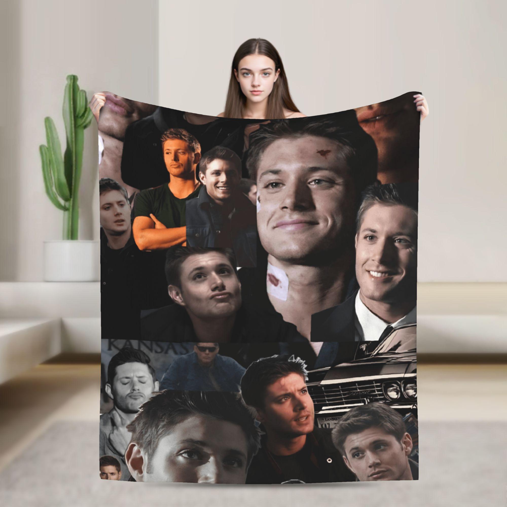 

Warm Soft Blanket Camping Sam Winchester Supernatural Throw Blanket Flannel Bedspread For Couch Chair Sofa Bed Sofa Bed Cover 130x150cm