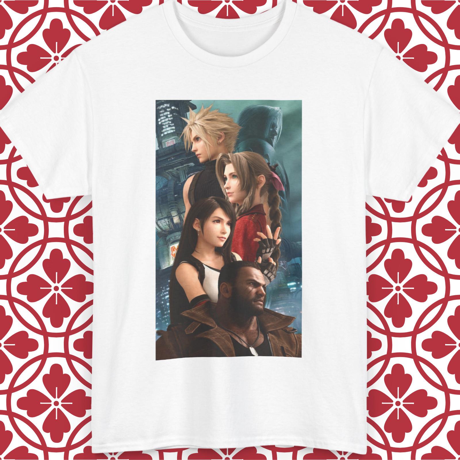 

Final Fantasy VII Rebirth T-Shirt Mens Womens Tees Top Cloud Strife Sephiroth Gamer Tee Unisex S-5XL L