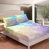 Color Cartoon Unicorn Pattern Bed Hat Four-Piece Bedding Set Bedroom Dormitory Bedding Decoration