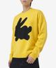 J.W.ANDERSON Bunny Print Wool Blend Knit - Yellow / Kw0943Yn0264200