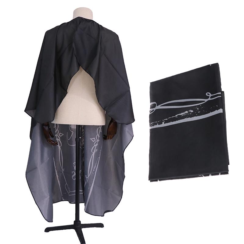 Účes Kadeřnictví Barber Cloth Vzor lebky Zástěra Polyester Cape Holičské šaty