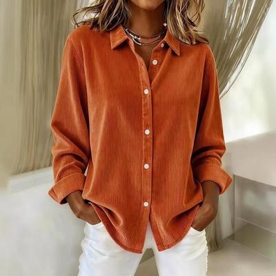 2026 Spring Women's Corduroy Casual Shirt - European & American Style
