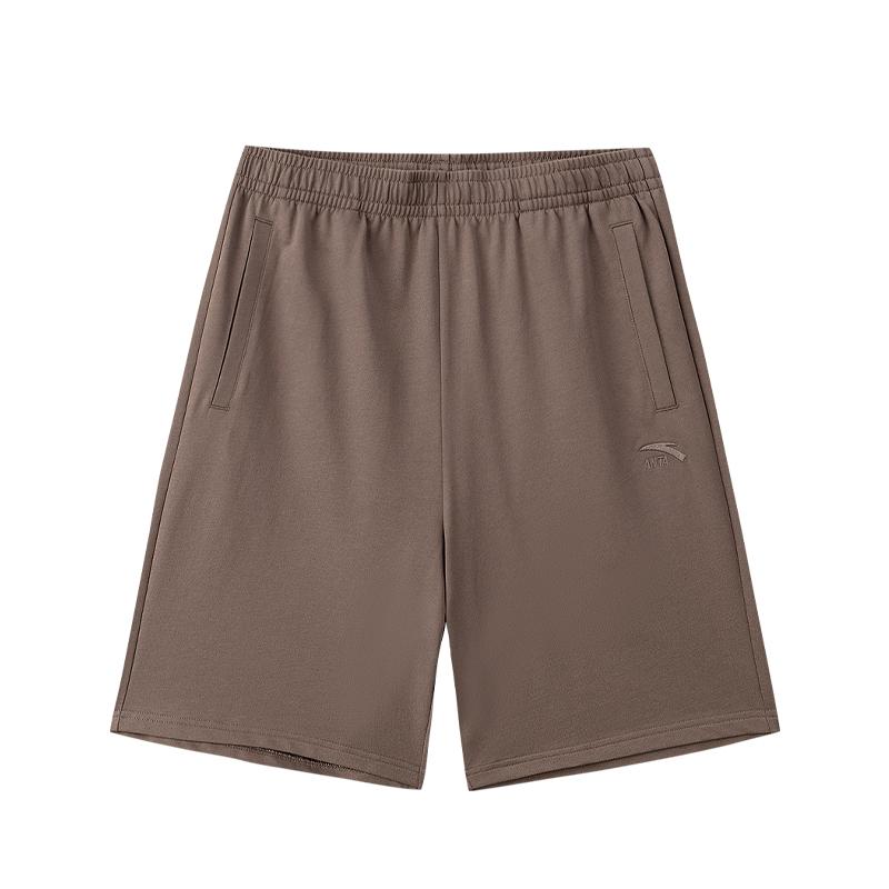 Anta Classic Logo Campus Commuting Fashion Versatile Sports Training Running Fitness Comfortable Breathable Simple Casual Shorts 952628308-2 S