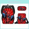 Spiderman Backpack Set With Polyester Material And Breathable Design For School Students