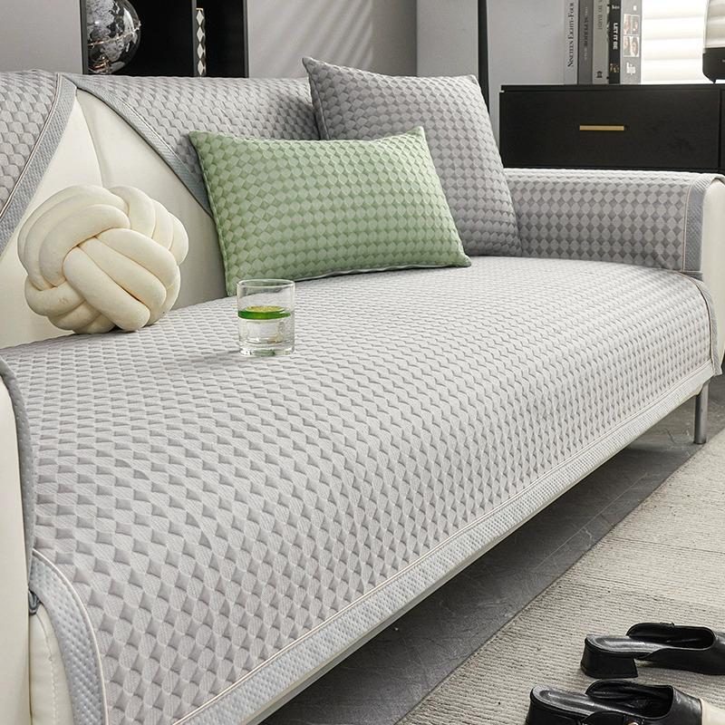 Cool Doudou Ice Silk Sofa Cushion Summer Mat Mat Summer Non-Slip Cushion  New Sofa Cover Cover