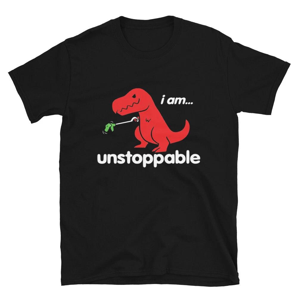 I am Unstopable Dad Joke Funny T-Shirt XL