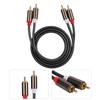 Aluminum Alloy Casing for RCA Audio Cable Tinned Copper Wire Amplifier Cable  TV