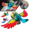 Colorful Bird Motorcycle & Car Ornament Waving Wings Flying Rearview Mirror Decoration Easy Installments for Vehicle Accessories