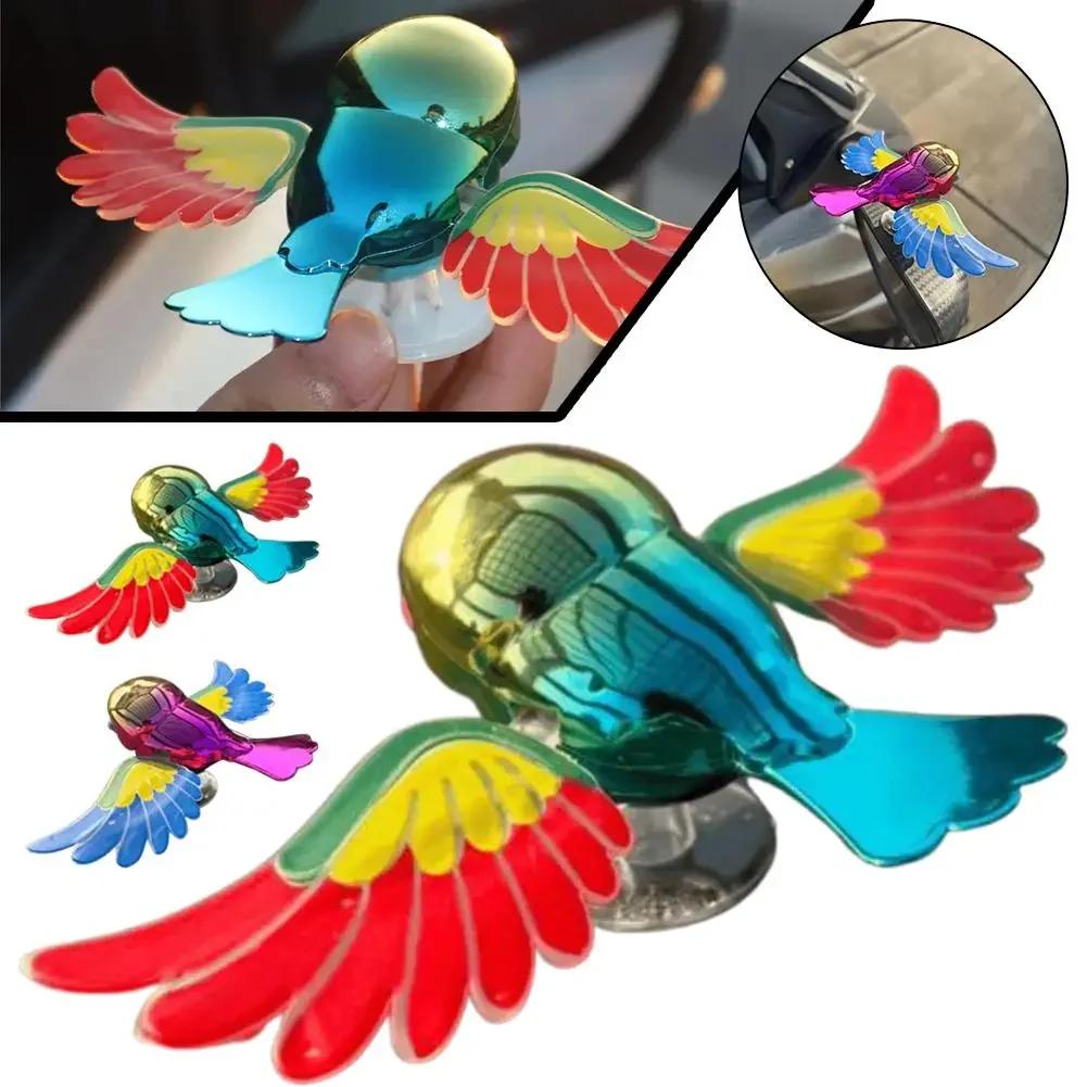 Colorful Bird Motorcycle & Car Ornament Waving Wings Flying Rearview Mirror Decoration Easy Installments for Vehicle Accessories