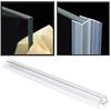Tira de sellado inferior para puerta de ducha de PVC, cortable, sin marco, impermeable y a prueba de humedad, para uso en el baño.