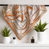 Women's Vintage Paisley Faux Silk Scarf: Versatile Headband, Hair Tie, Bag Accessory for Spring & Autumn.