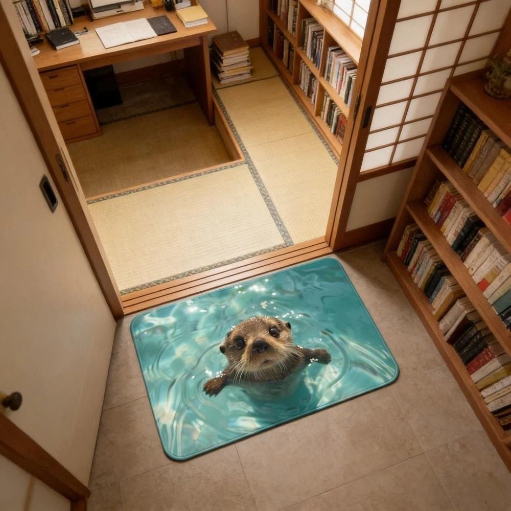 Απορροφητικό Οπτική Ψευδαίσθηση Πατάκι Εισόδου 3D Επίπεδο Χαλί Πόρτας Υπνοδωματίου Χαλί Μπάνιου Διακόσμηση Σπιτιού