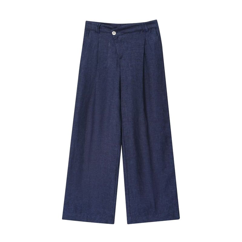 Kaslead New Women clothes Western Style Fashion Simple Double Placket Vest Trousers 8129979 8131979