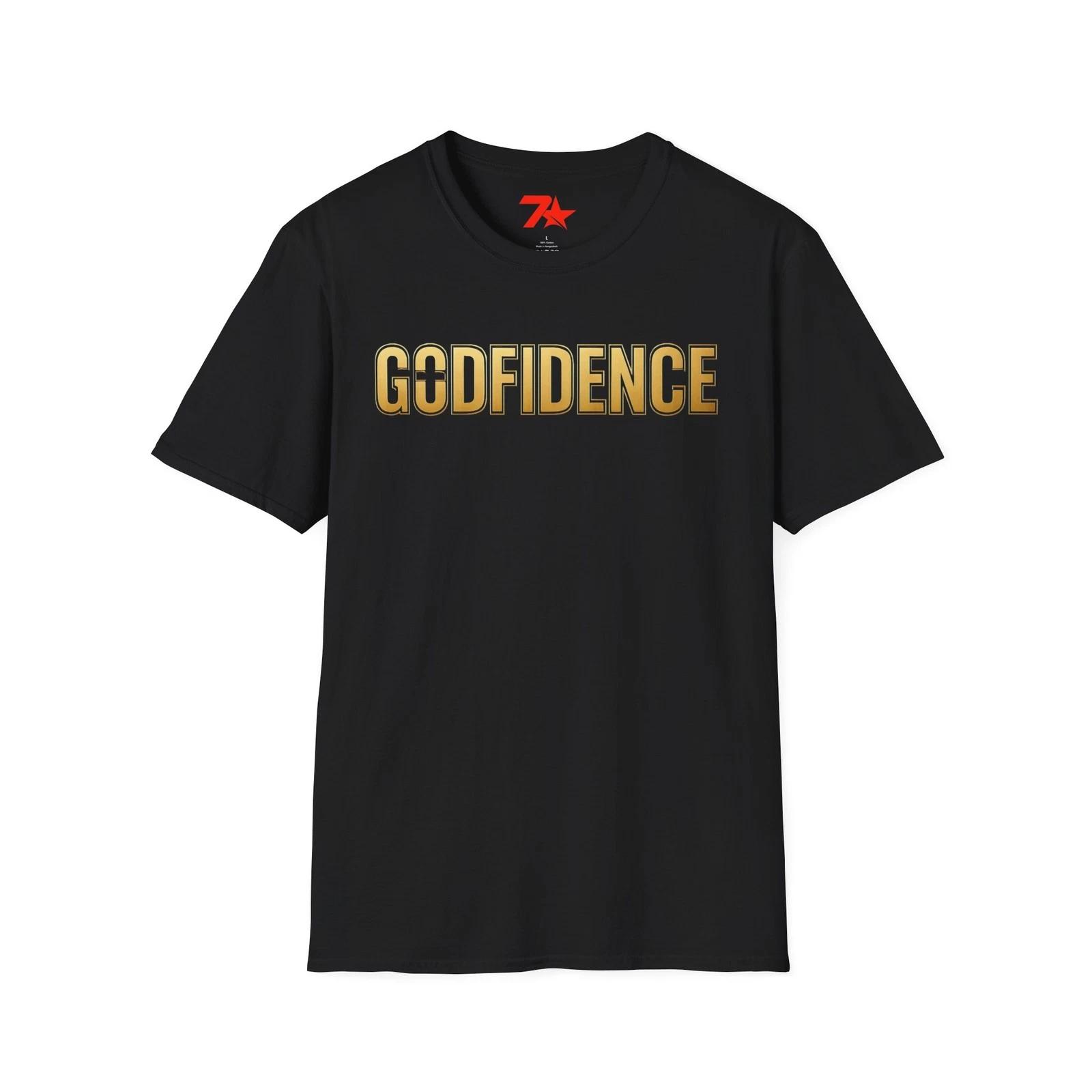 Godfidence Unisex T shirt, Christian Faith Tee, Inspirational Shirt M