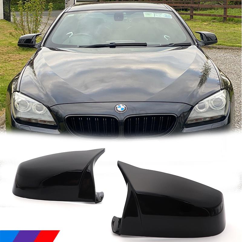 

Для BMW 5 6 7 серии E60 E61 E63 E64 F06 F07 F10 F11 F13 F01-F04 узор из углеродного волокна с черным боковым крылом, крышка зеркала заднего вида