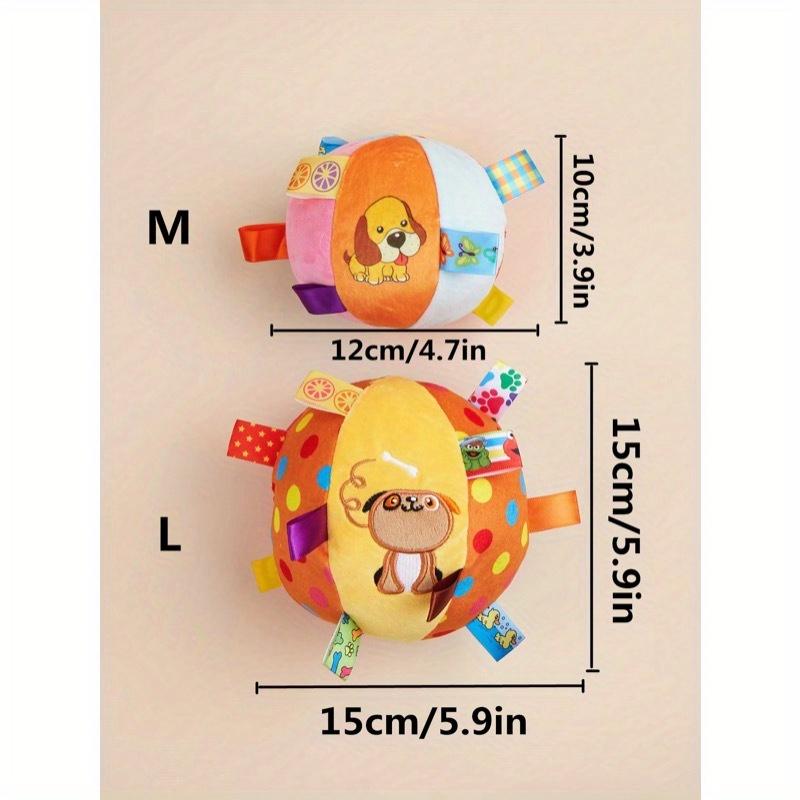 1pc Pet Self-Playing Ball Toy With Ringing Bell, Durable & Chew Resistant, Suitable For Small/Medium/Large Dogs, Random Pattern Sent