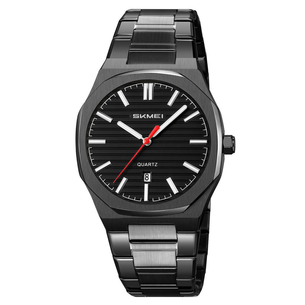 Steel belt men's watch simple business waterproof calendar quartz watch watch source