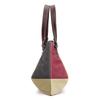 Women's Canvas Bag Color Contrast Shoulder Bag Bag Stitching