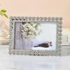 Modern Nordic Metal Diamond-Embellished Photo Frame for Table or Wall Display