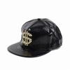 Big Size Crocodile Leatherpattern Baseball Cap Unisex Adjustable Trend Hip Hop Style Cross Skull Flat Brim Duck Tongue Hat