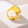 Gold Color Shell Ring for Men Women,The US Size 6 Tail Ring Little Finger Ring,Chic Dainty Jewelry Gifts