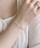 Dmoment Aube Two-Tone Crystal Bead Bracelet (925 Silver)_Greymist