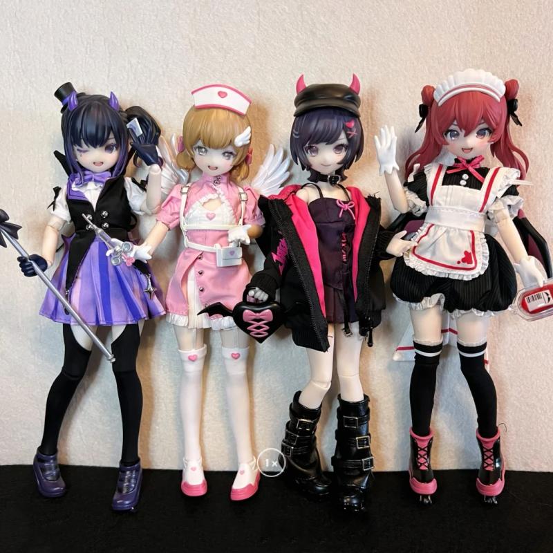 Neo Eden Mjd Doll Blind Box Light Nightmare Twin Series Movable Anime Figure Collectible Toy Desktop Decorative Ornaments  Pvc