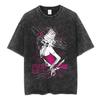 Vintage Washed Anime Perfect Blue A Satoshi Kon Film Mima Kirigoe TShirts Mens Women Fashion Oversized Short Sleeve T Shirts