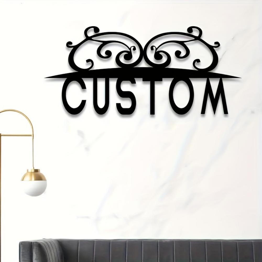 Personalisierte Metallwandkunst Benutzerdefiniertes Adressschild Boho-Wohnkultur Innen Außen Einweihungsgeschenk