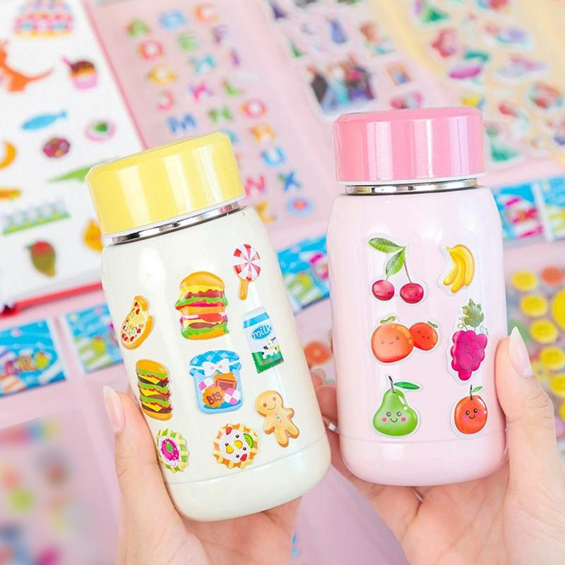 40Sheets Random Assorted Styles 3D Bubble PVC Sticker Multi-purpose Stationery Decorative Sticker for Planner Diary Notebook ZYF