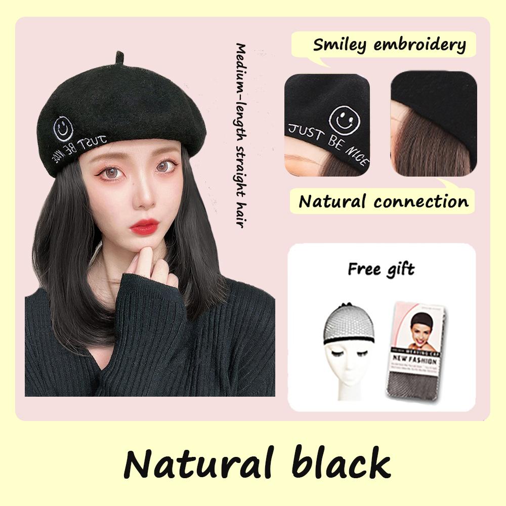 

Женский парик, теплый берет, зимняя шапка, парик