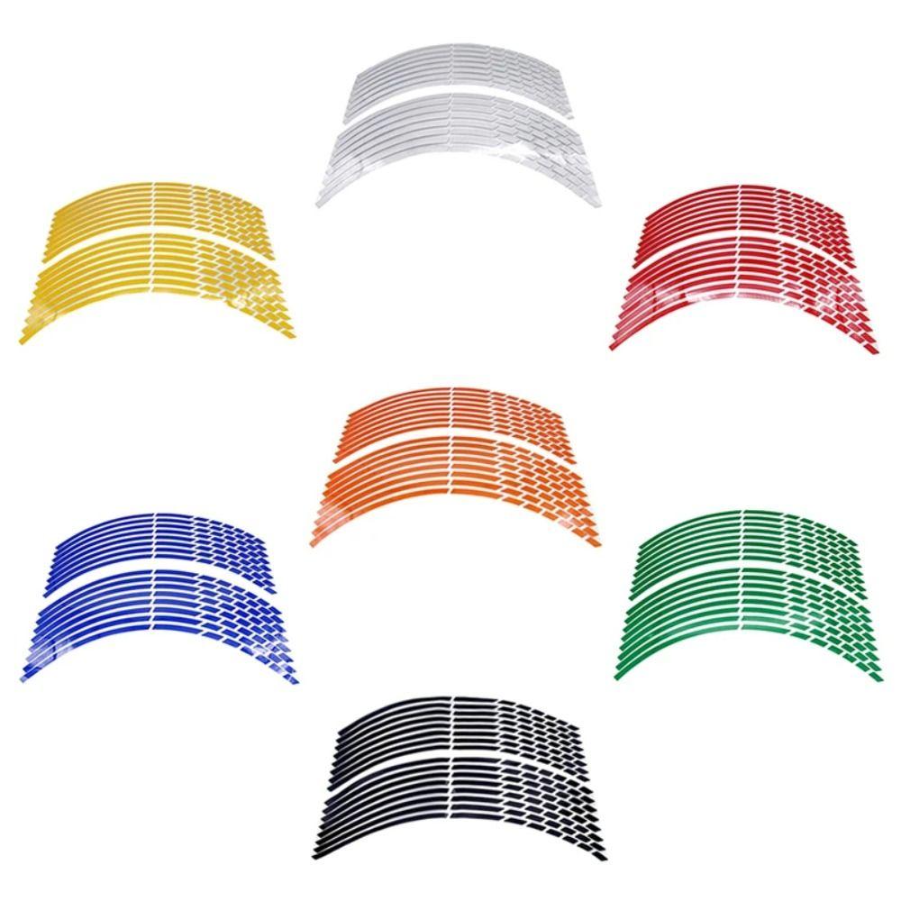 Reflective Motorcycle Car Wheel Tire Stickers Motorcycle Reflective Rim Tape Motorcycle Wheel