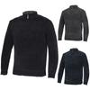 Kim Young Joo Golf Winter Men'S Brushed Shark Pattern Half Zip Knit Knwmnt11