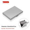 Ultra-Thin Stainless Steel Card Holder: Anti-Skimming, Anti-Demagnetization - Compact Case for Bank and ID Cards