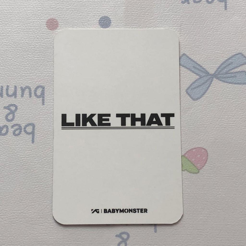 [USED] BABYMONSTER Parita Babymon LIKE THAT Trading Card