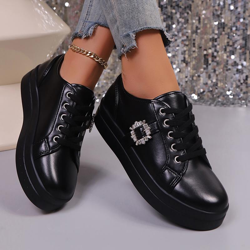 Fashion Women's Fashion Sneakers Gold Silver Low Top Casual Sports Shoes Women Metal Decor Comfortable Non Slip Walking Shoes Plus Size