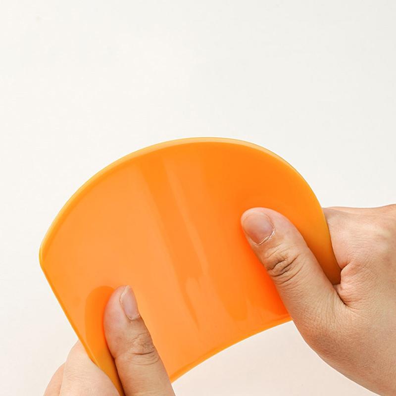 1 Peça Espátula Raspadora de Cozinha Flexível Borda Plana Misturador Cortador de Massa Para Pizza Pastelaria Decoração de Bolo Glacê Pão Assar Fondant