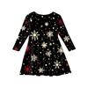 Girls' Princess Dress - Long Sleeve A-Line T-Shirt Dress Christmas Day