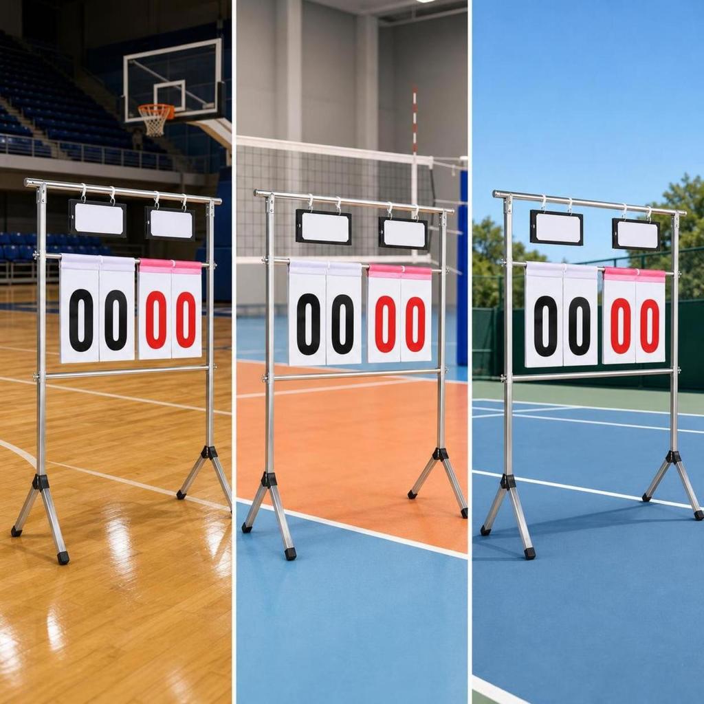 Flip Scoreboard with Stand High-Visibility Tally Display Tripod Base