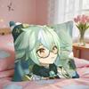 Sucrose Genshin Game Cushion Cover Short Plush Pillow Case Room Sofa Cushion Covers Home Decor Funda