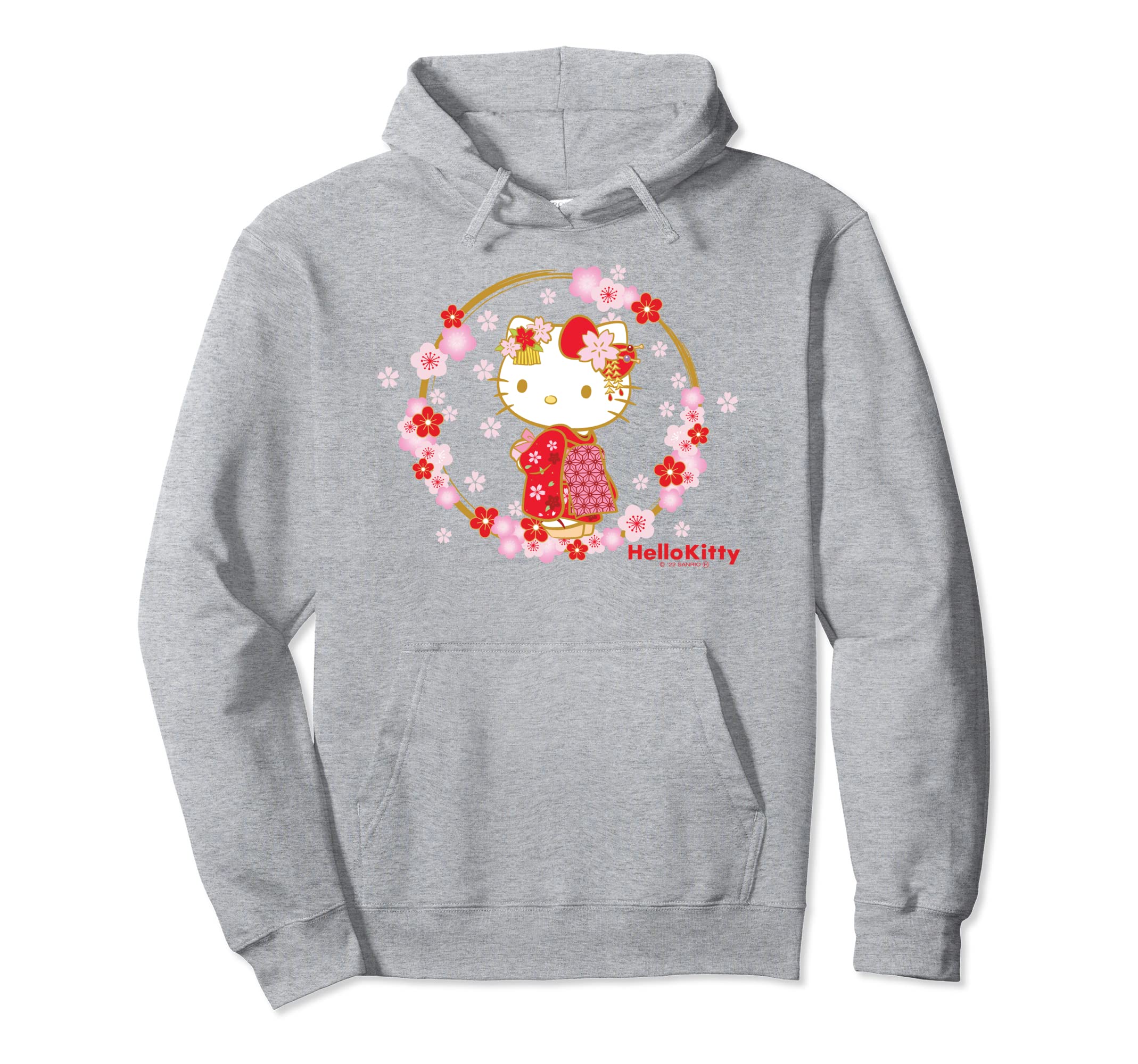 

Худи-юката дизайна Hello Kitty США серый