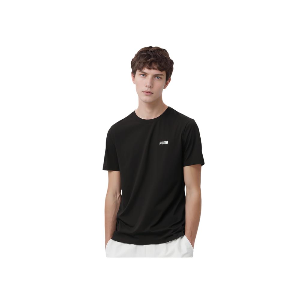 Puma Comfortable Breathable Lightweight Short Sleeve T-Shirt Men Tops Black 690229-01