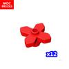MOC Bricks Plant Petal Rose Flower Grass Tree Farm House Garden Accessories City View Country Building Blocks Children's Toys