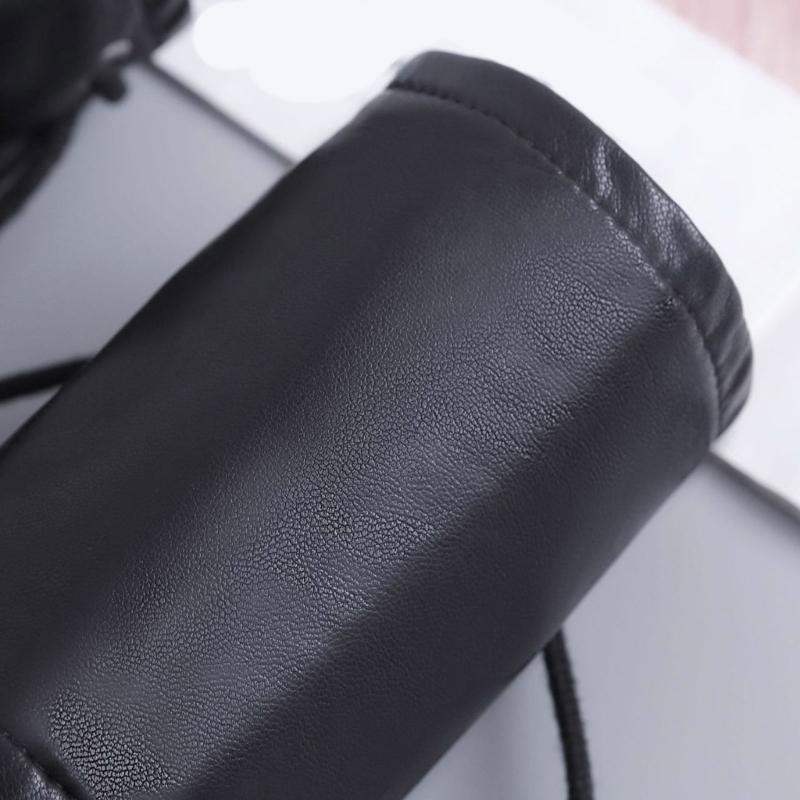 Premium PU Leather Gothic Cuffs With Adjustable Lace Up Design For Music Festivals And Costume Parties