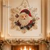 Funkelndes Edelstein-Kunstprojekt Weihnachts-Faux-Perlen-Malerei Sonnenfänger-Set, Acryl-Schneeflockenförmige Platte mit Spitze Kreatives Geschenk für Frauen Kante, 3D
