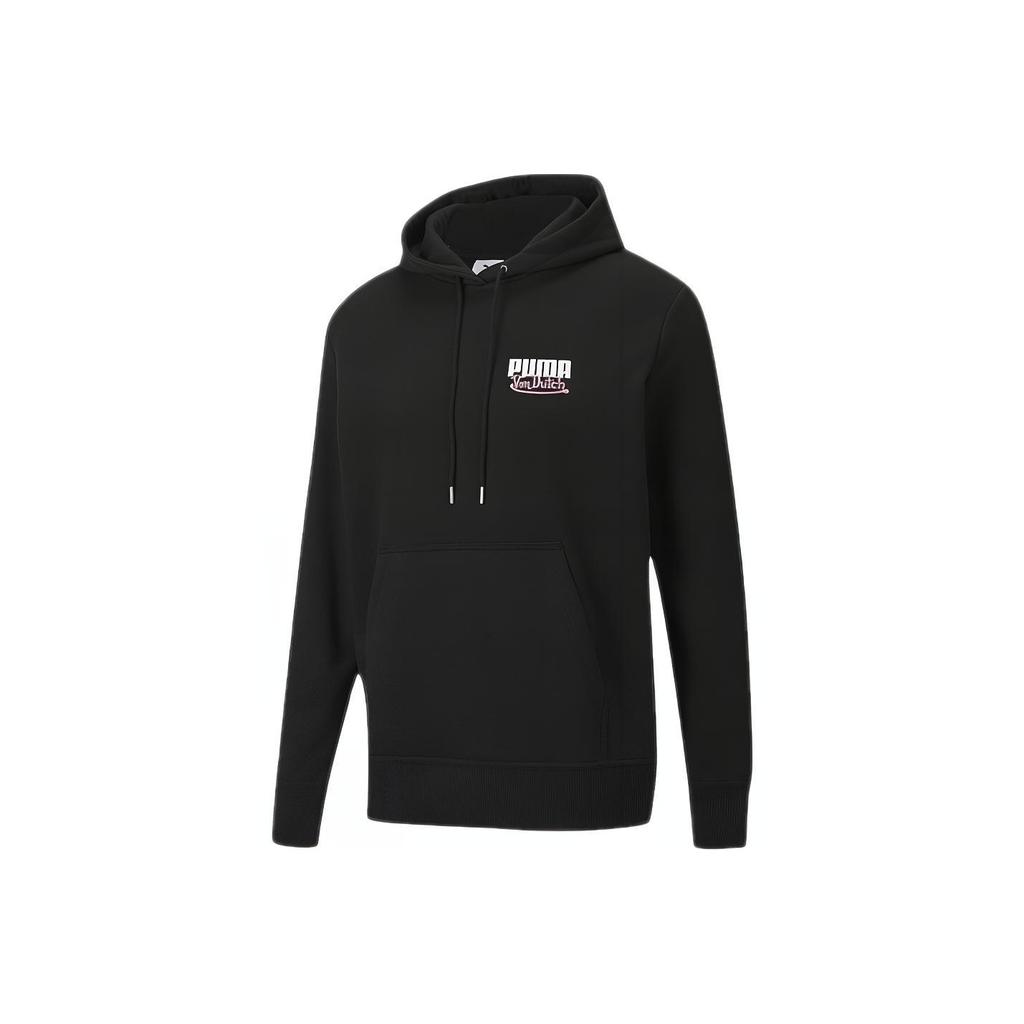 Puma X Von Dutch Logo Print Hoodie Men Tops Black 598323-01