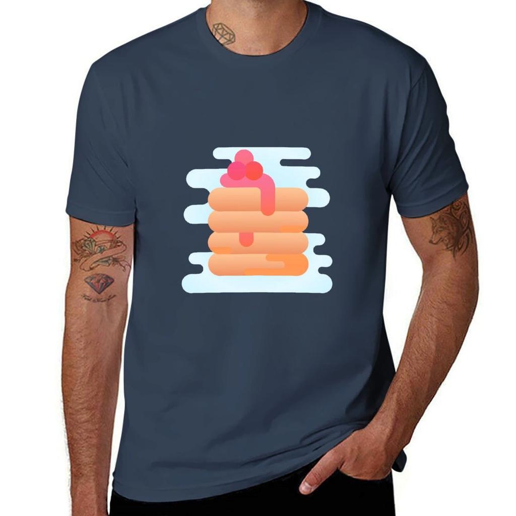 A Digital Pancake NFT TShirt Retro Style Print Casual Top