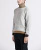 PANICALE Gray Contrast Turtleneck Knit