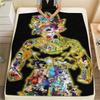 Dragon Ball Super Print Flannel Blanket, Versatile Use for Sofa Bed Chair, Picnic Travel, Warm Bedroom -HE10